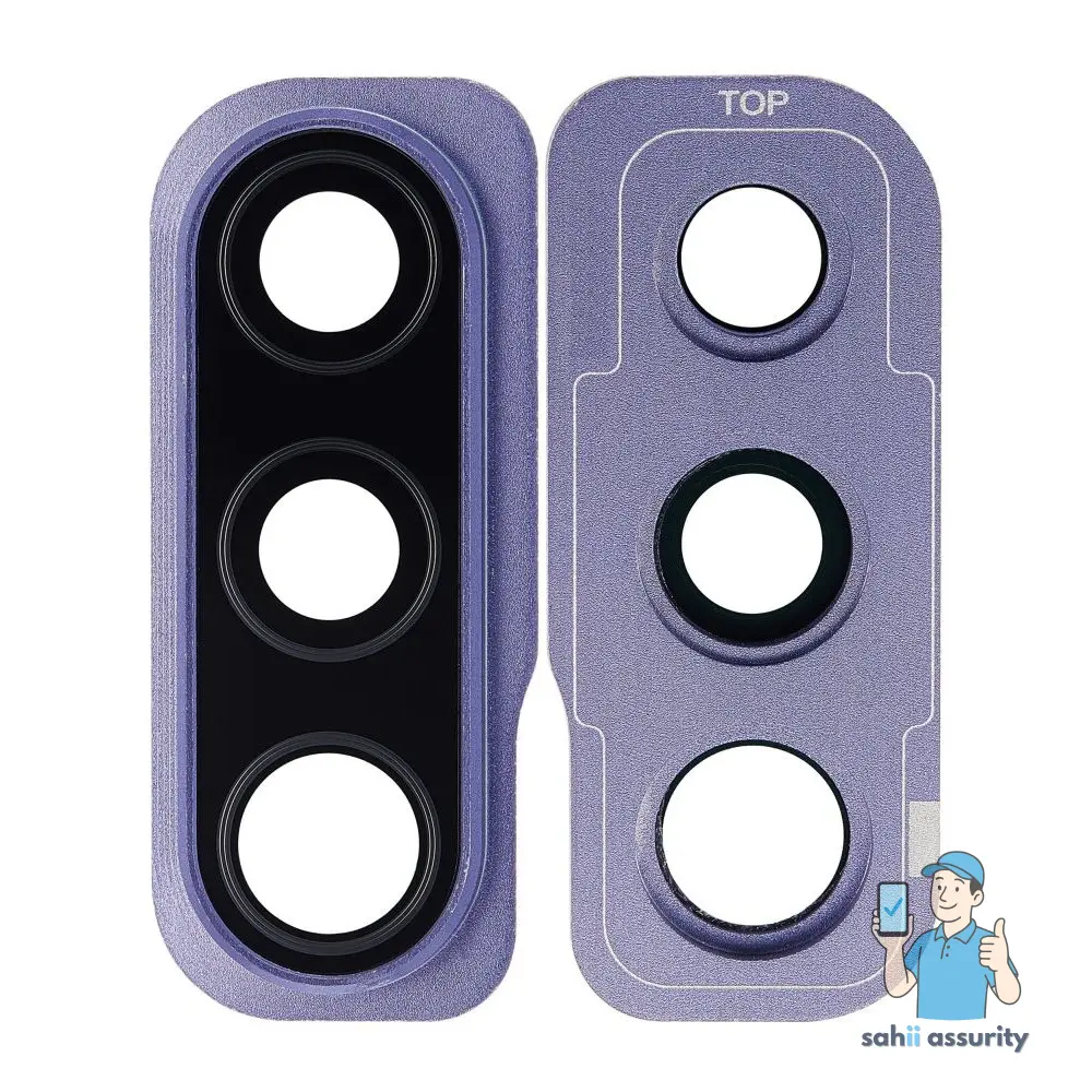 Camera Lens Glass with Frame for Samsung Galaxy A50s Violet